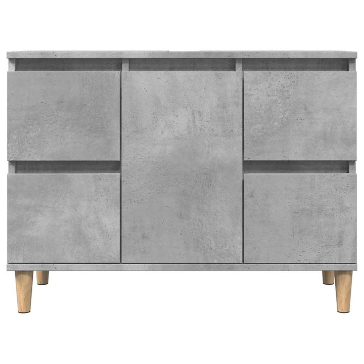 underskab til håndvask 80x33x60 cm konstrueret træ betongrå