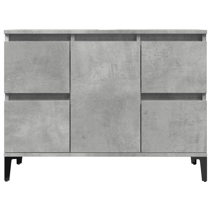 underskab til håndvask 80x33x60 cm konstrueret træ betongrå
