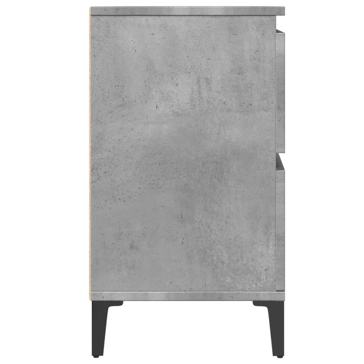 underskab til håndvask 80x33x60 cm konstrueret træ betongrå