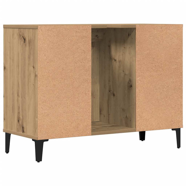 underskab til håndvask 80x33x60 cm konstrueret træ kunsteg