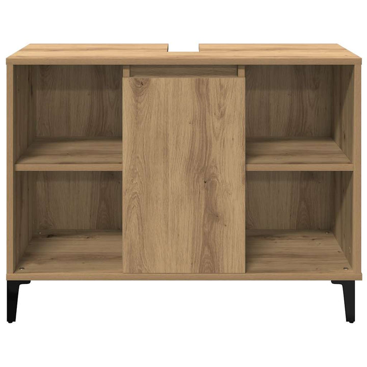 underskab til håndvask 80x33x60 cm konstrueret træ kunsteg