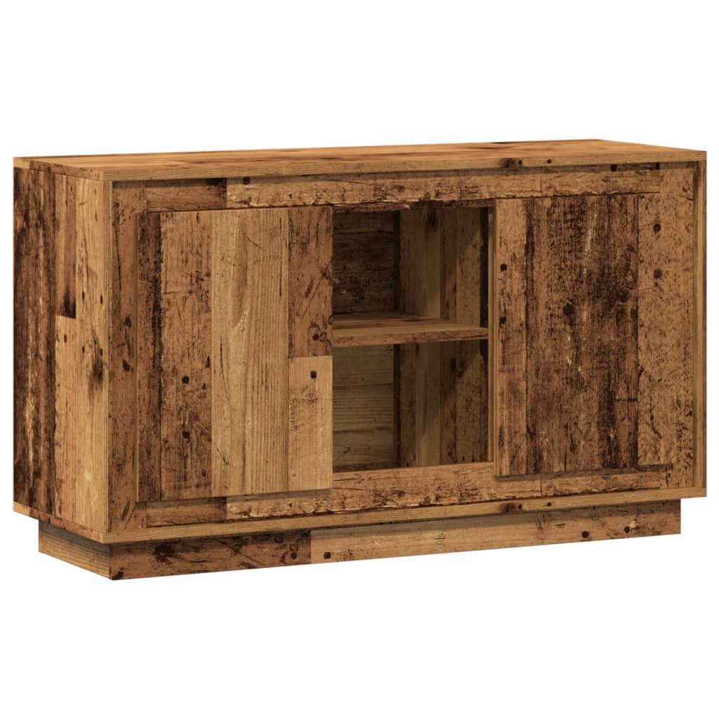 skænk 102x35x60 cm konstrueret træ antikt trælook