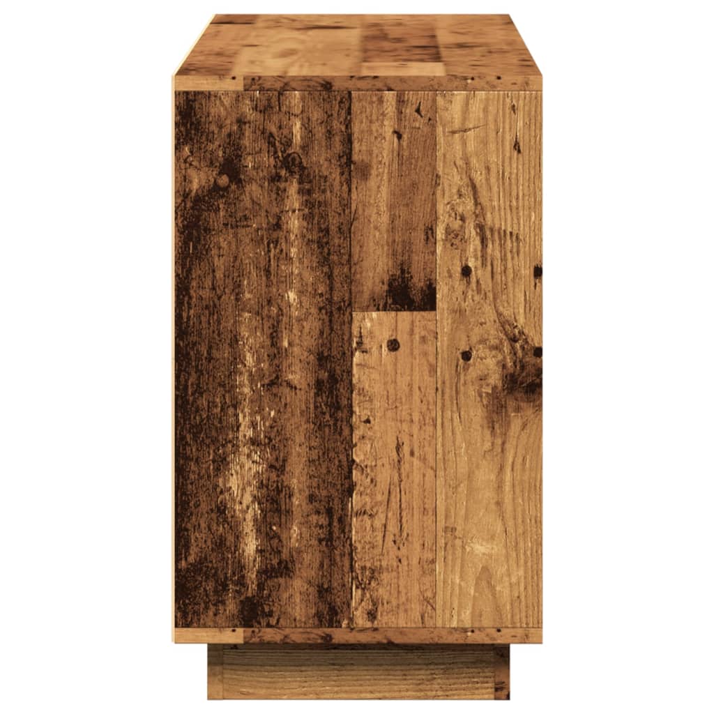 skænk 102x35x60 cm konstrueret træ antikt trælook