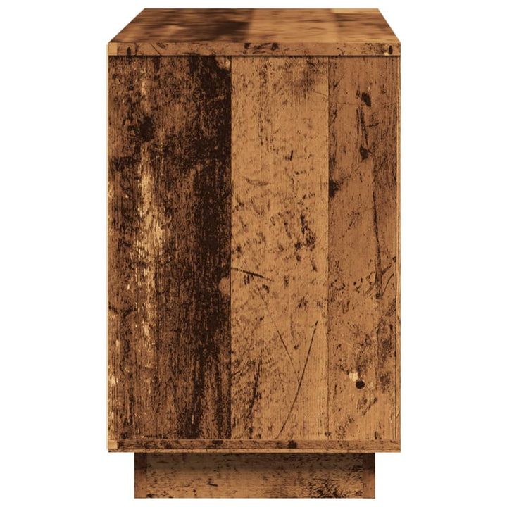 skænk 102x35x55 cm konstrueret træ antikt trælook