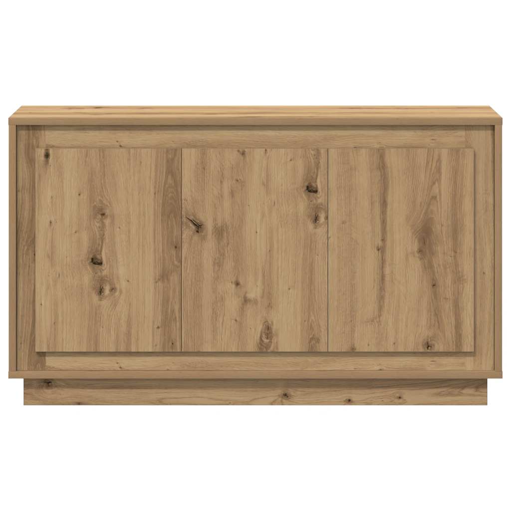skænk håndlavet eg 102x35x55 cm konstrueret træ