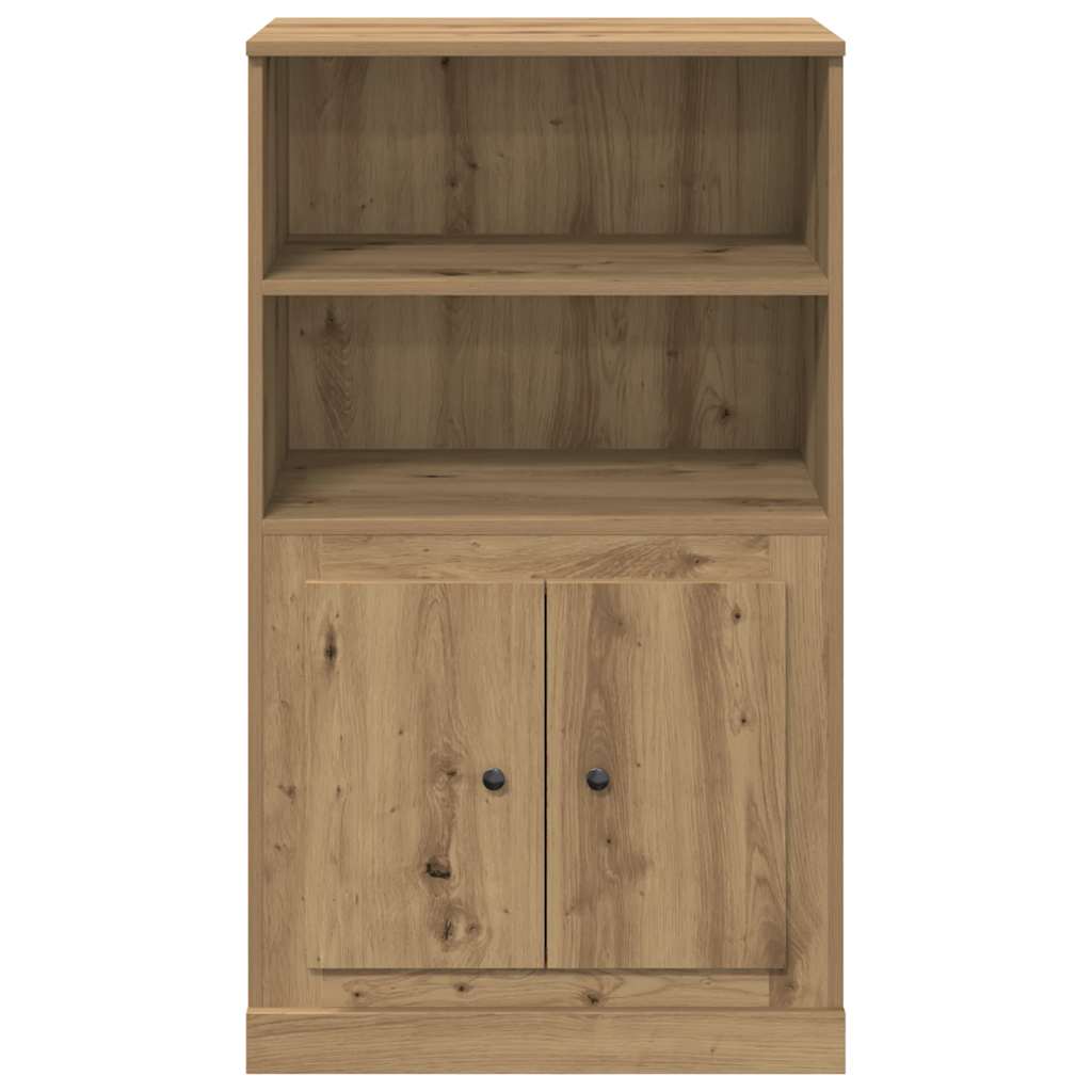 skænk 60x35,5x103,5 cm konstrueret træ egetræsfarve