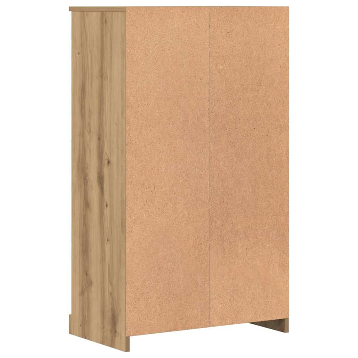 skænk 60x35,5x103,5 cm konstrueret træ egetræsfarve