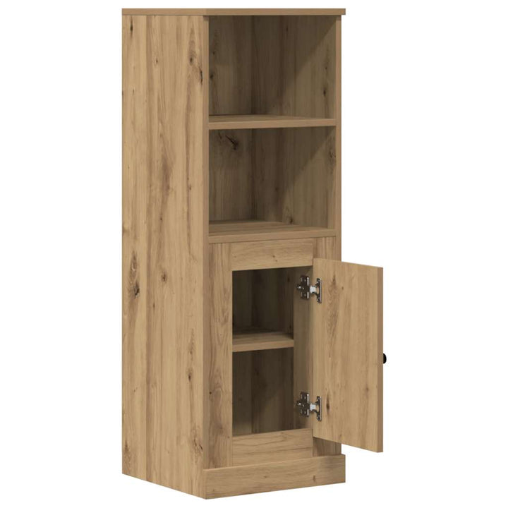 skænk 36x35,5x103,5 cm konstrueret træ egetræsfarve