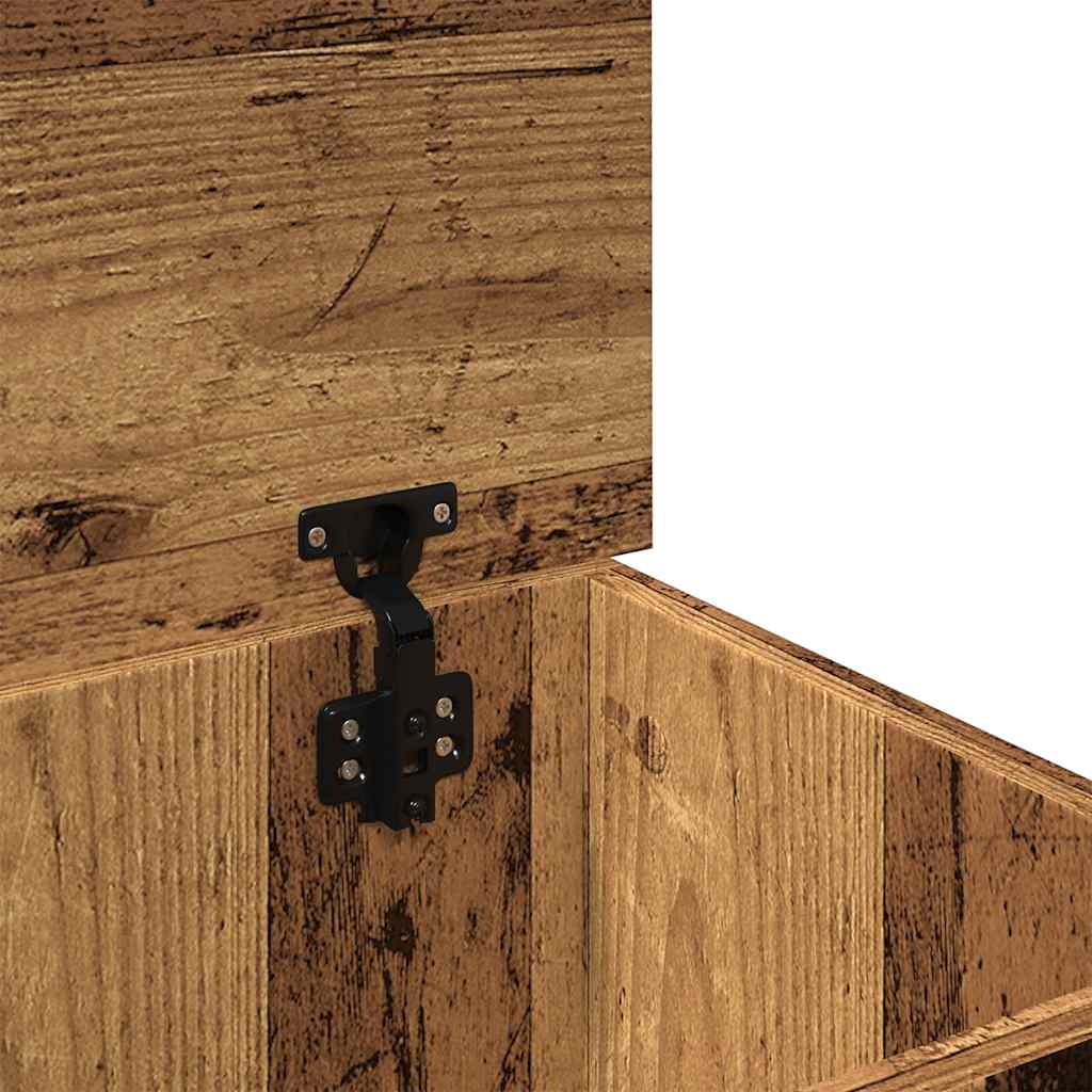 opbevaringskasse 30x50x28 cm konstrueret træ antikt træ