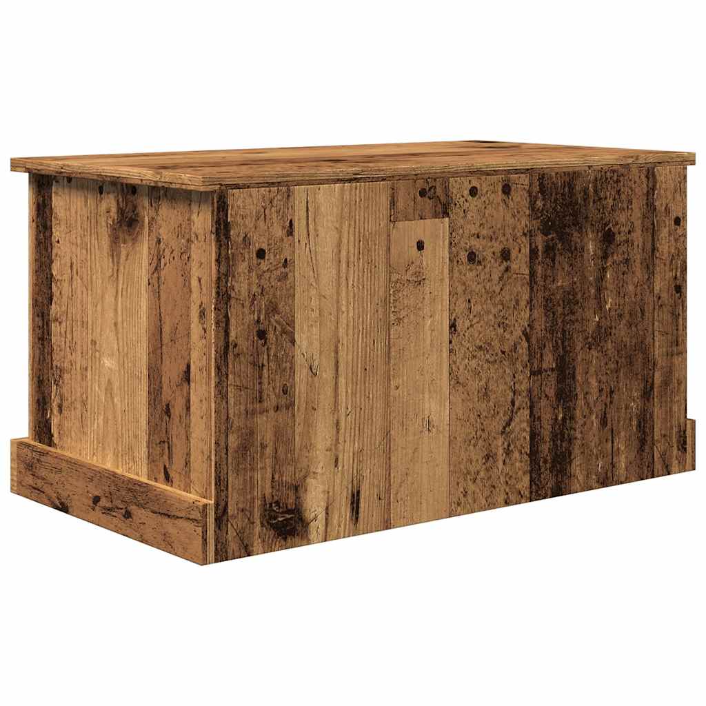 opbevaringskasse 70x40x38 cm konstrueret træ antikt træ
