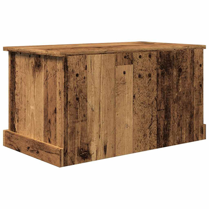 opbevaringskasse 70x40x38 cm konstrueret træ antikt træ