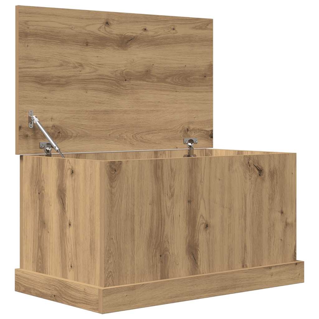 opbevaringskasse 70x40x38 cm konstrueret træ kunsteg