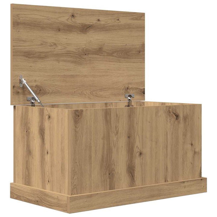 opbevaringskasse 70x40x38 cm konstrueret træ kunsteg