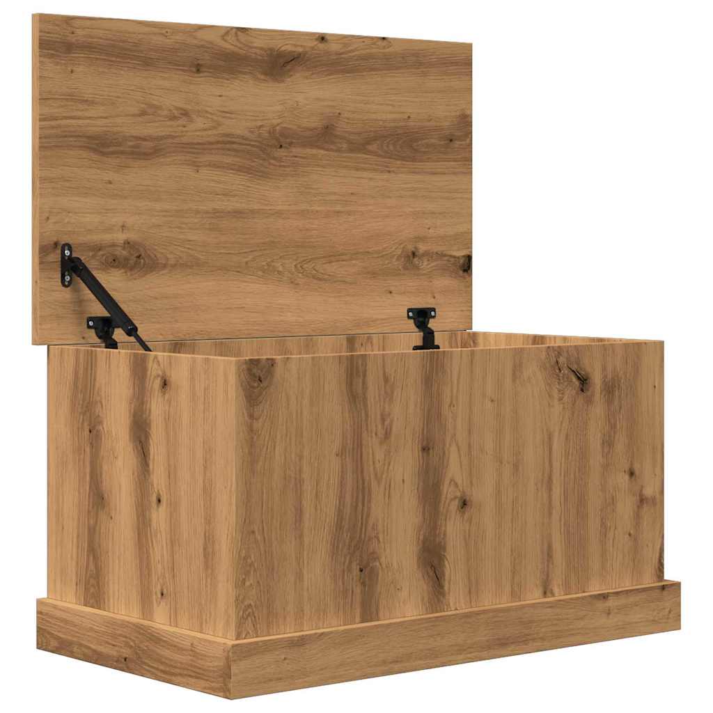 opbevaringskasse 70x40x38 cm konstrueret træ kunsteg