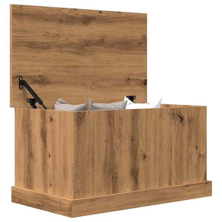 opbevaringskasse 70x40x38 cm konstrueret træ kunsteg
