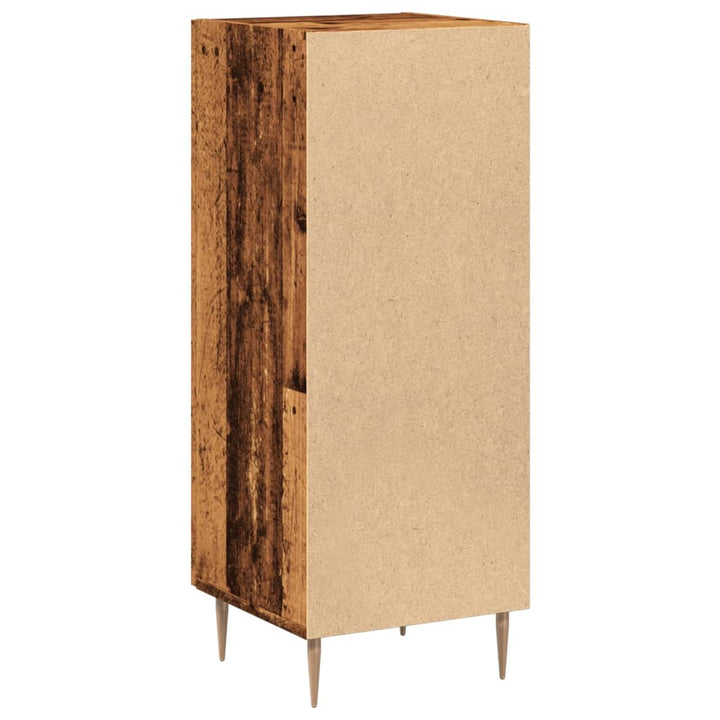 skab 34,5x34x90 cm konstrueret træ antikt træ