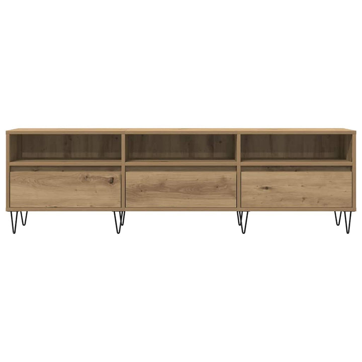 tv-bord 150x30x44,5 cm konstrueret træ kunsteg