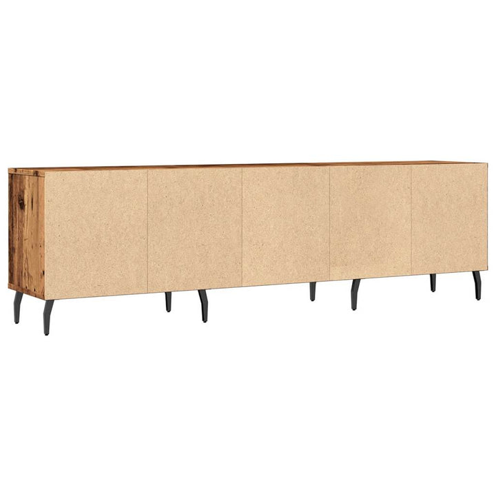 tv-bord 150x30x44,5 cm konstrueret træ antikt trælook