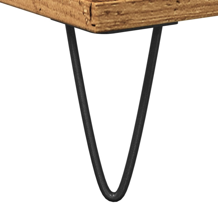 badeværelsesskab 30x30x190 cm konstrueret træ gammelt trælook