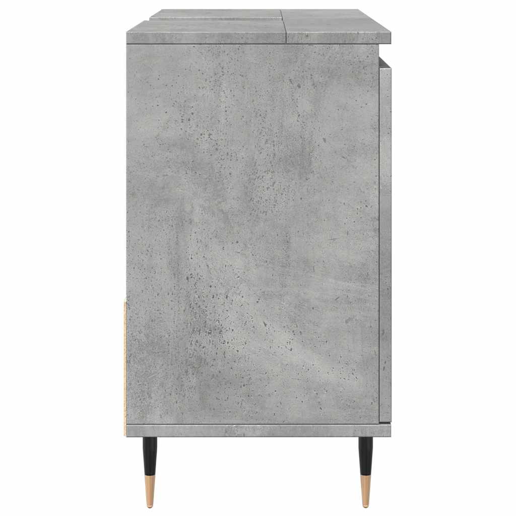badeværelsesskab 65x33x60 cm konstrueret træ betongrå