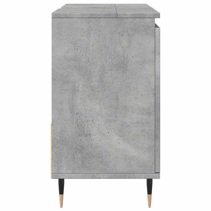 badeværelsesskab 65x33x60 cm konstrueret træ betongrå