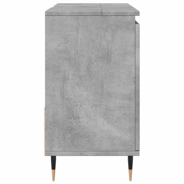 badeværelsesskab 65x33x60 cm konstrueret træ betongrå