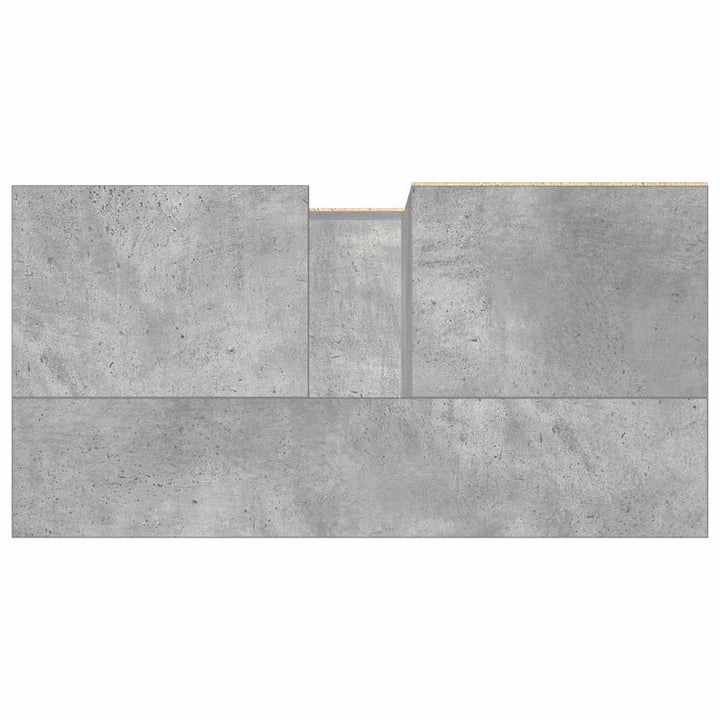 badeværelsesskab 65x33x60 cm konstrueret træ betongrå
