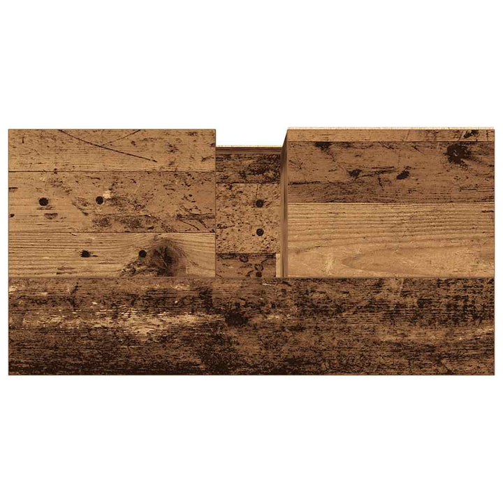 badeværelsesskab 65x33x60 cm konstrueret træ antikt træ