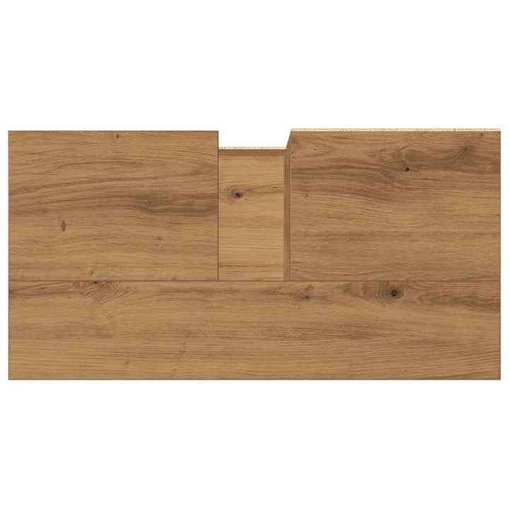 badeværelsesskab 65x33x60 cm konstrueret træ kunsteg