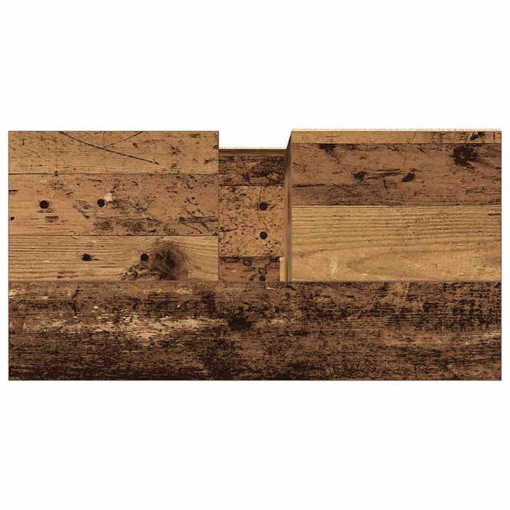 underskab til badeværelse 65x33x60cm konstrueret træ antikt træ