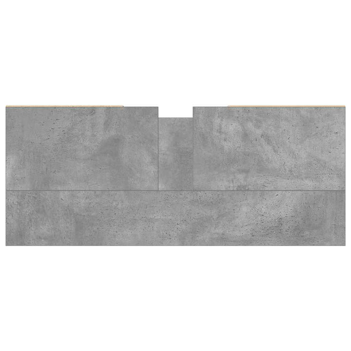 badeværelsesskab 80x33x60 cm konstrueret træ betongrå