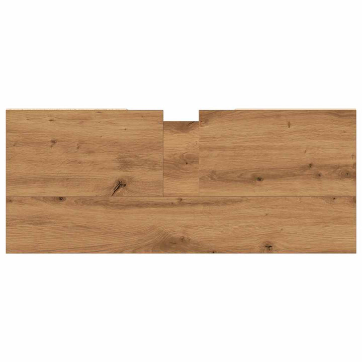 badeværelsesskab 80x33x60 cm konstrueret træ kunsteg