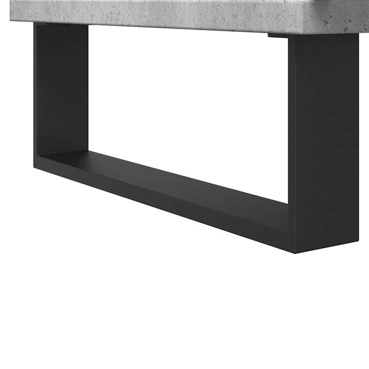 underskab til badeværelse 80x33x60 cm konstrueret træ betongrå