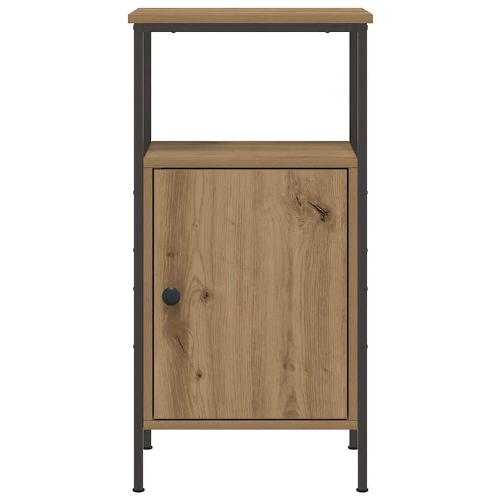 sengeborde 2 stk. 41x31x80 cm konstrueret træ kunsteg
