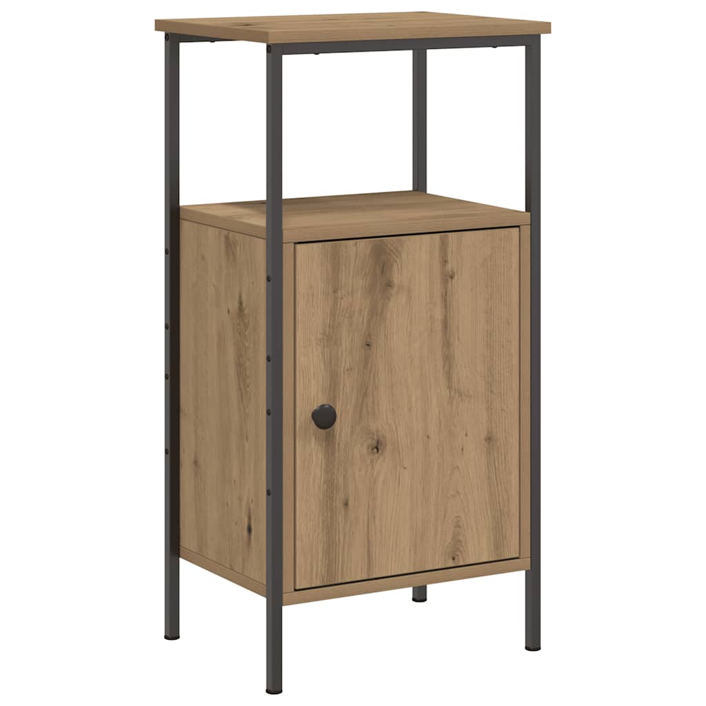 sengeborde 2 stk. 41x31x80 cm konstrueret træ kunsteg