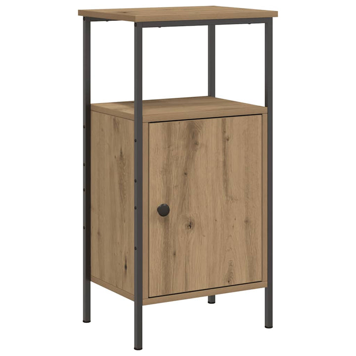 sengeborde 2 stk. 41x31x80 cm konstrueret træ kunsteg