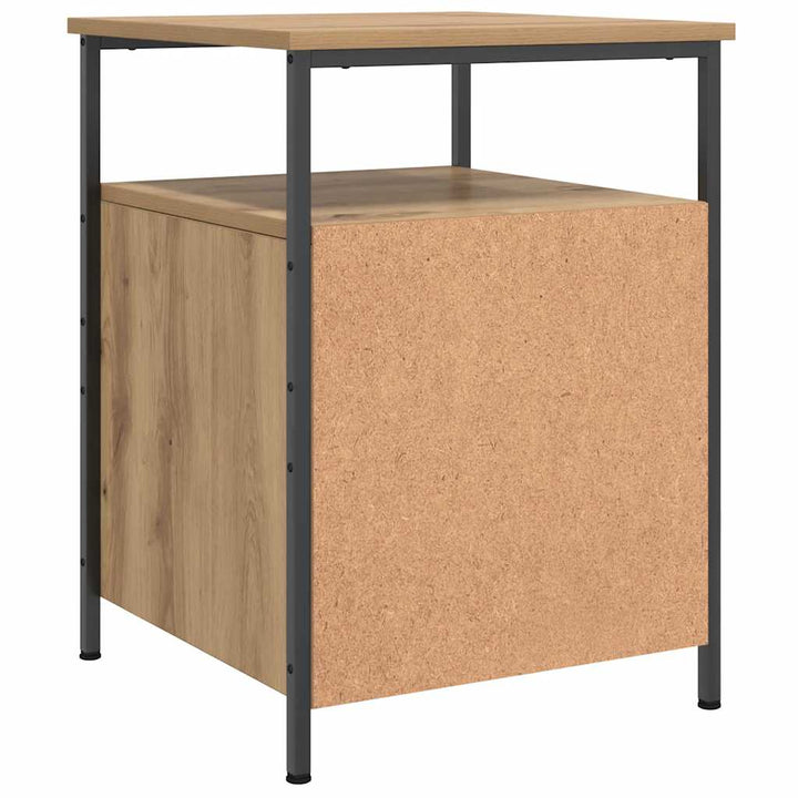 sengebord 44x45x60 cm konstrueret træ kunsteg