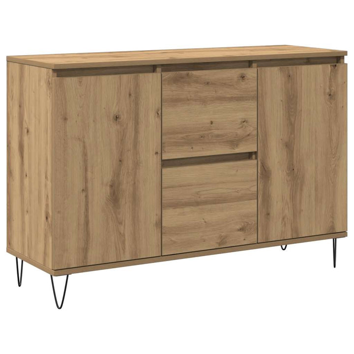 skænk 101,5x35x70 cm konstrueret træ kunsteg