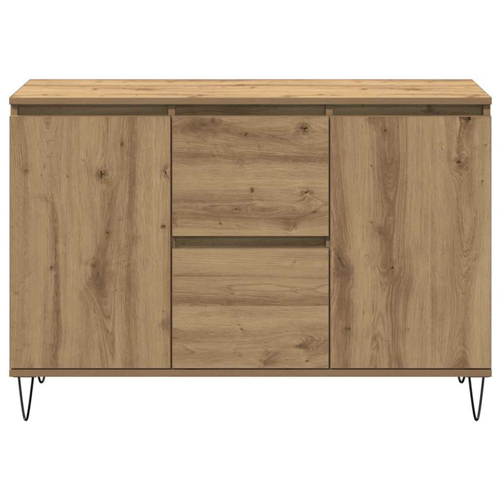 skænk 101,5x35x70 cm konstrueret træ kunsteg