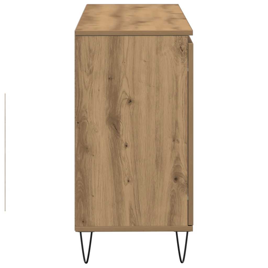 skænk 101,5x35x70 cm konstrueret træ kunsteg
