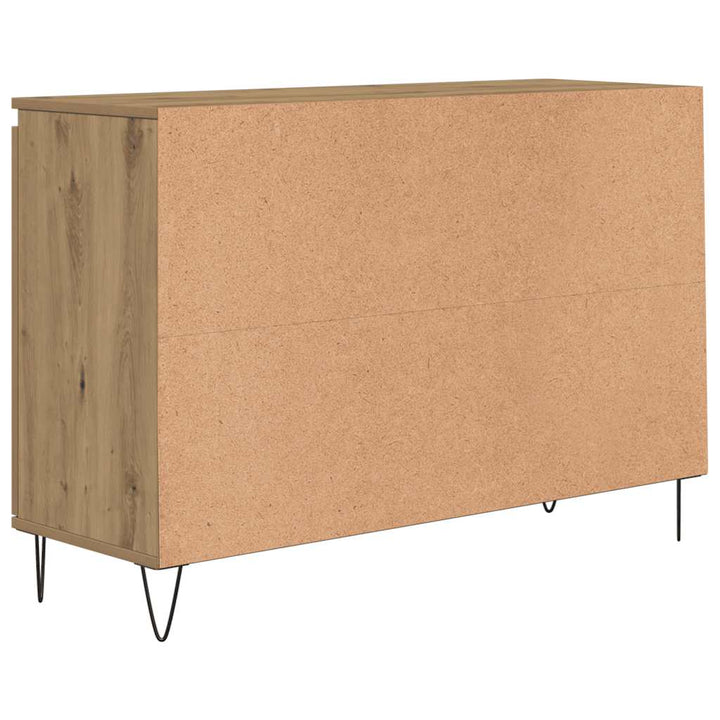 skænk 101,5x35x70 cm konstrueret træ kunsteg