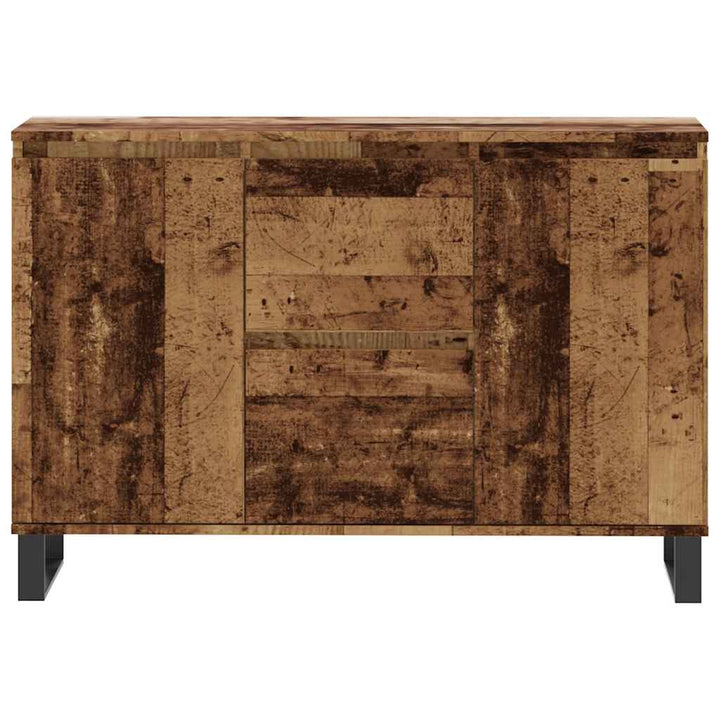 skænk 101,5x35x70 cm konstrueret træ gammelt trælook