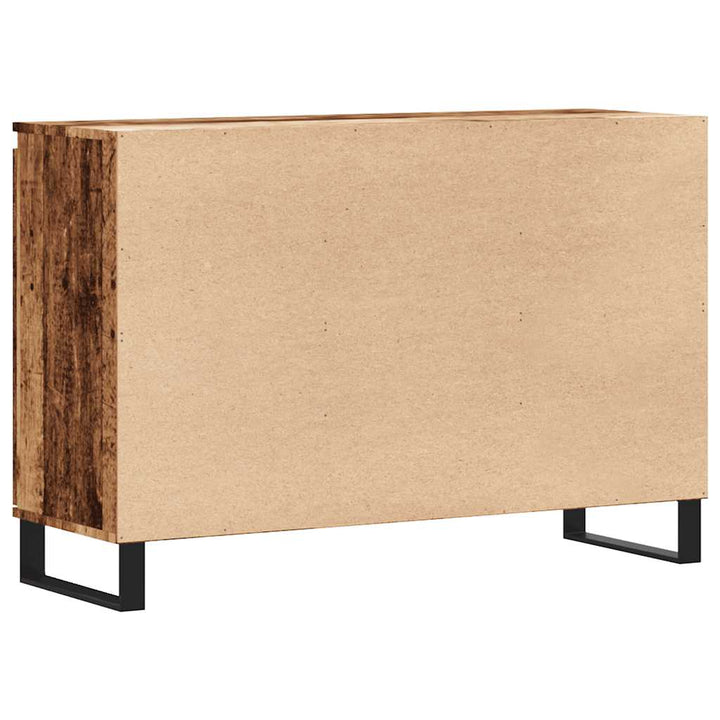 skænk 101,5x35x70 cm konstrueret træ gammelt trælook