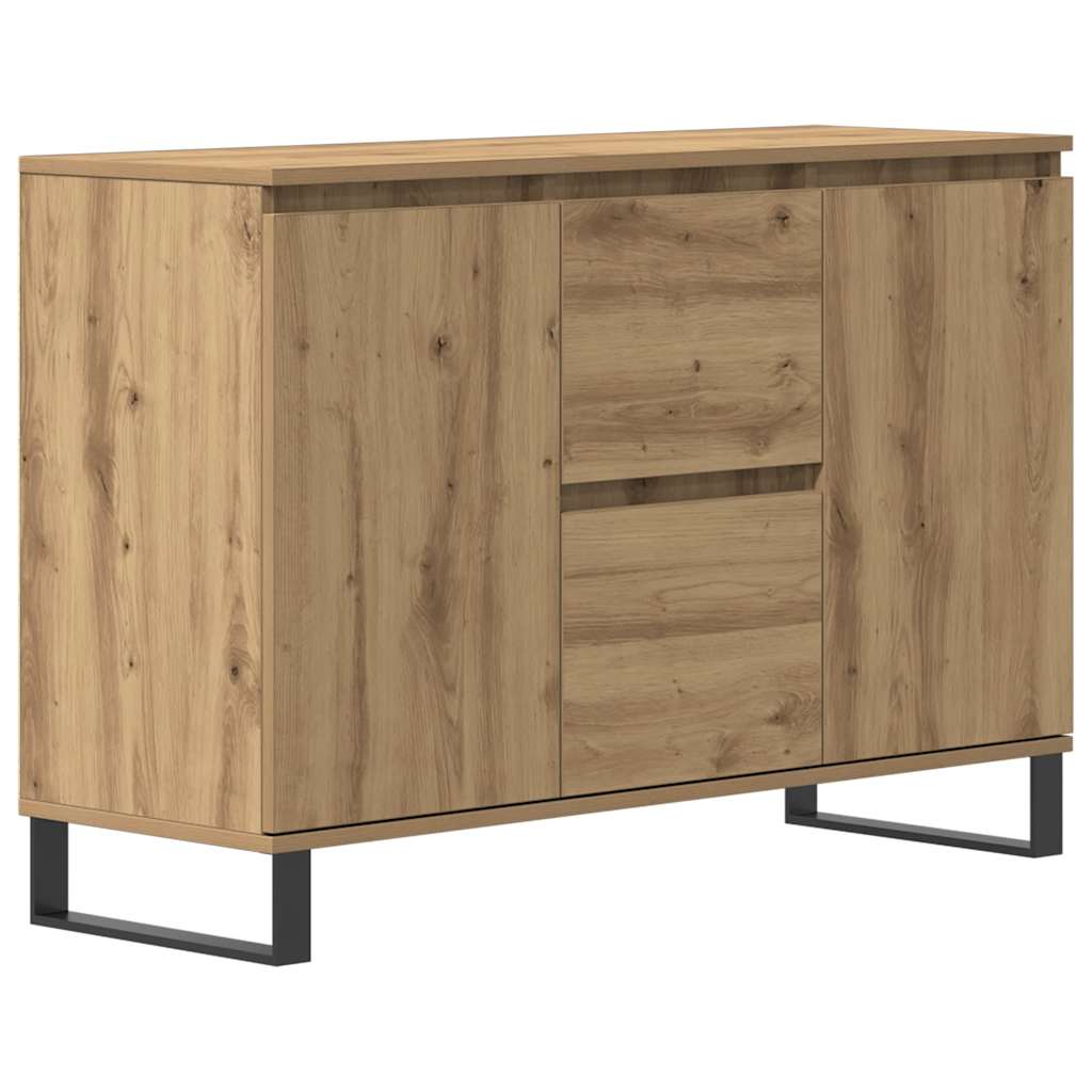 skænk 101,5x35x70 cm konstrueret træ kunsteg