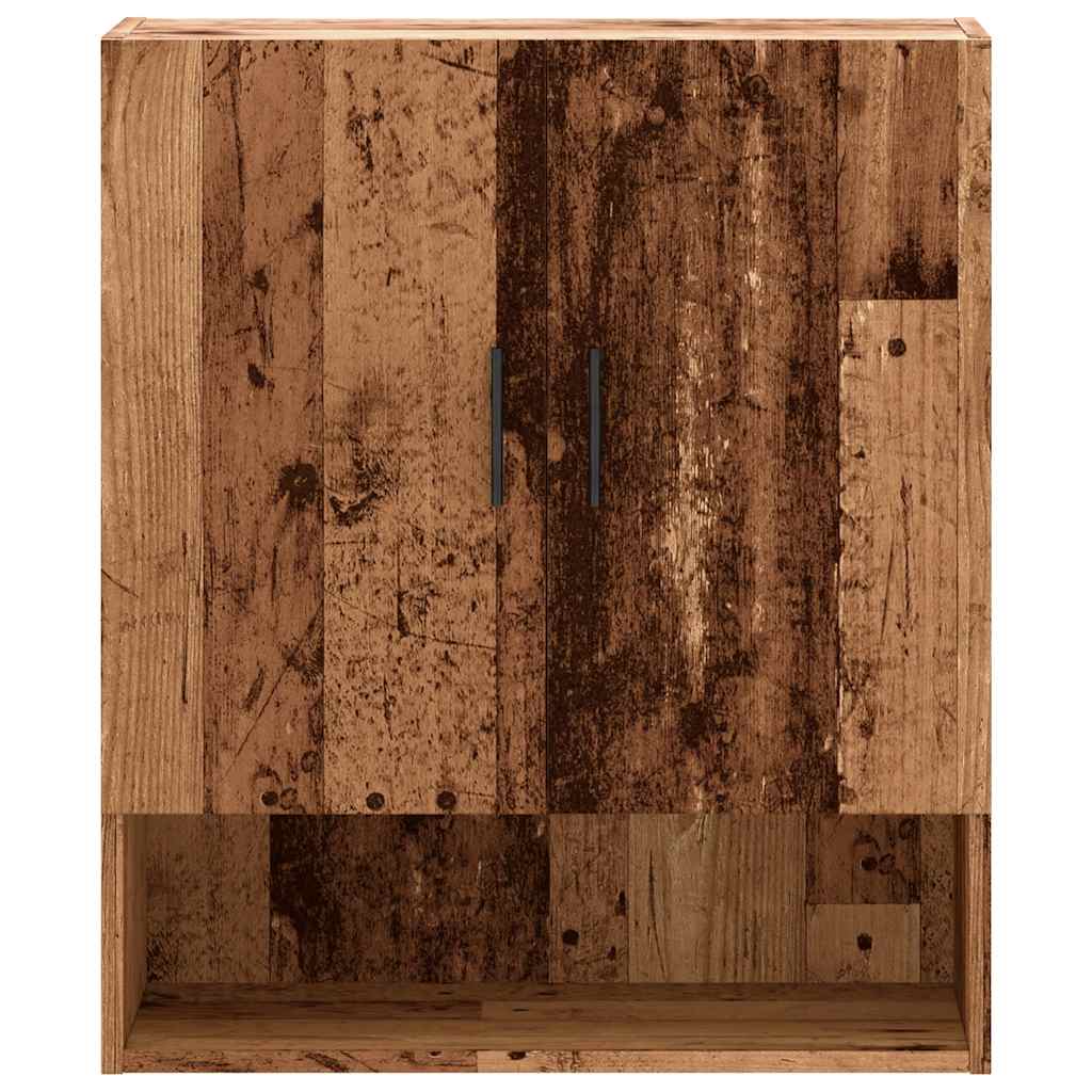 vægskab 60x31x70 cm konstrueret træ gammelt træ