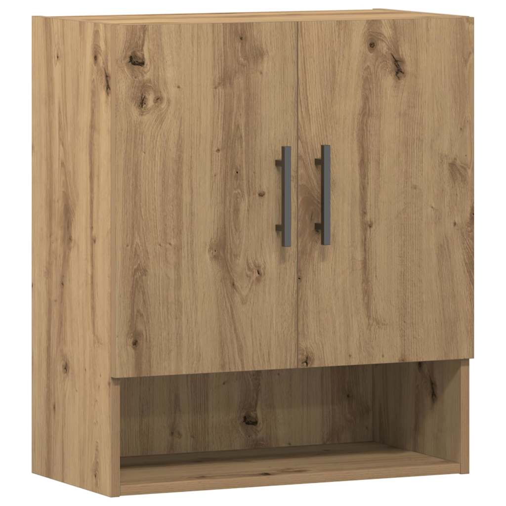 vægskab 60x31x70 cm konstrueret træ artisan egetræsfarve
