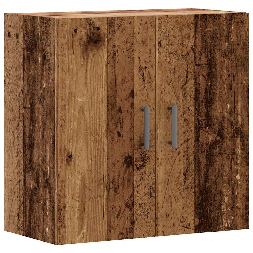 vægskab 60x31x60 cm konstrueret træ antikt træ