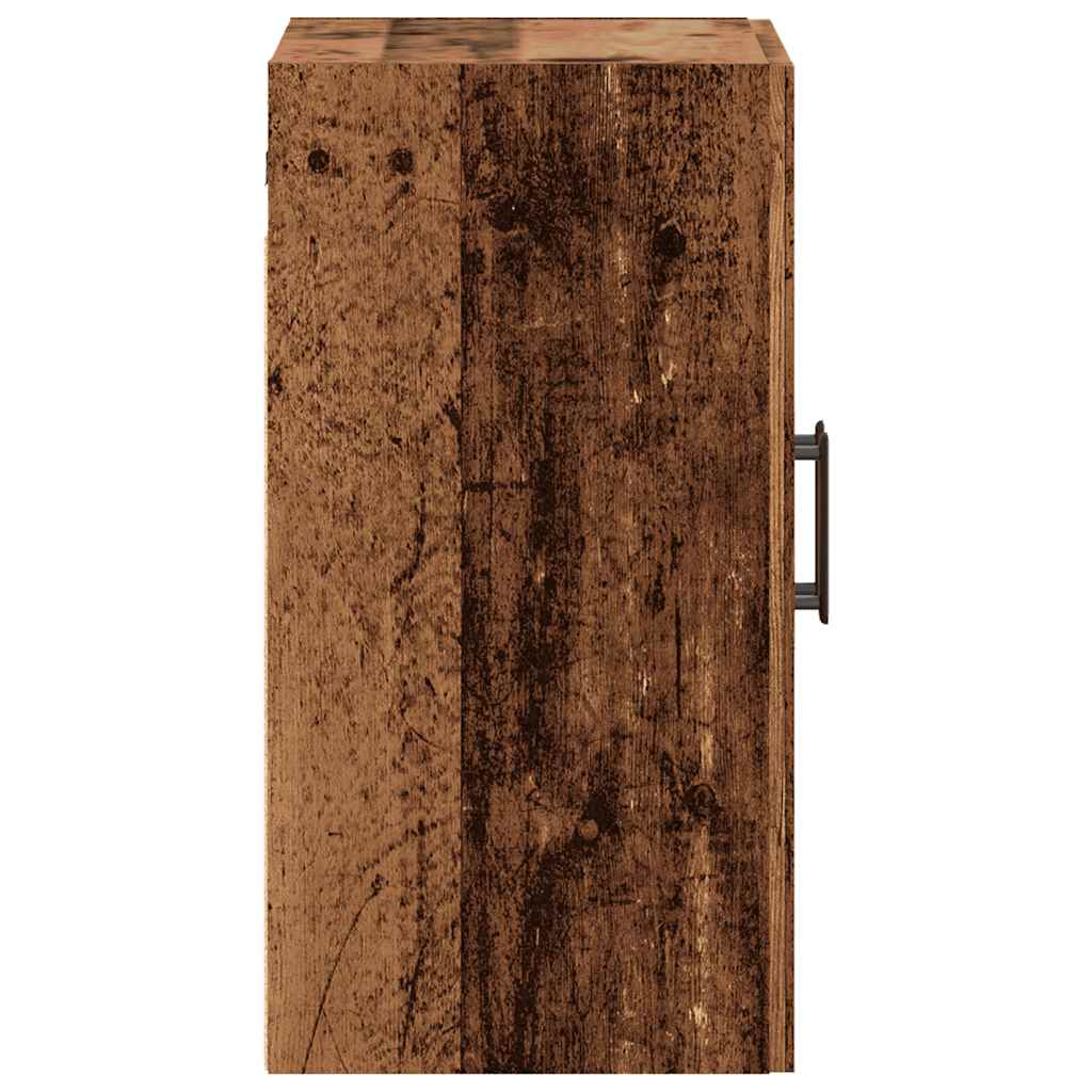 vægskab 60x31x60 cm konstrueret træ antikt træ