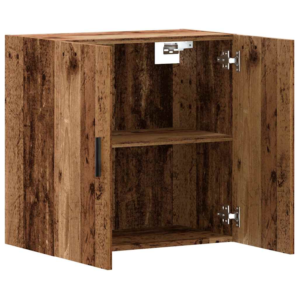 vægskab 60x31x60 cm konstrueret træ antikt træ