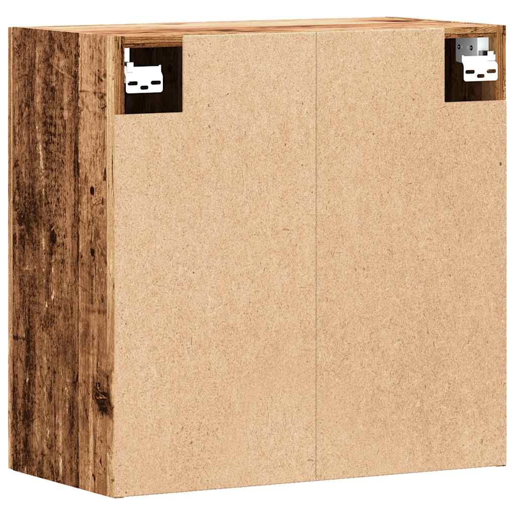 vægskab 60x31x60 cm konstrueret træ antikt træ